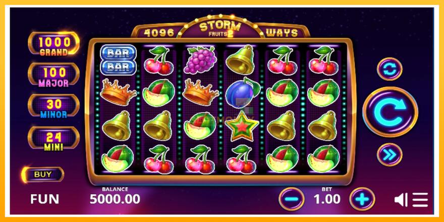 Máquina de jogos Storm Fruits 2 - chance de ganhar dinheiro, foto 1