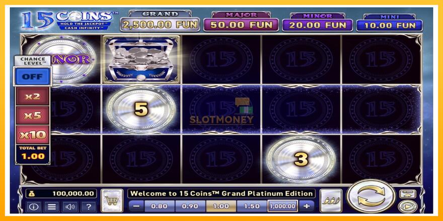 Máquina de jogos 15 Coins Grand Platinum Edition - chance de ganhar dinheiro, foto 2