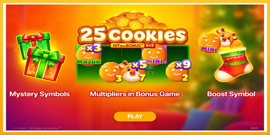 Máquina de jogos 25 Cookies: Hit the Bonus - chance de ganhar dinheiro, foto 1