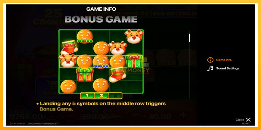 Máquina de jogos 25 Cookies: Hit the Bonus - chance de ganhar dinheiro, foto 6