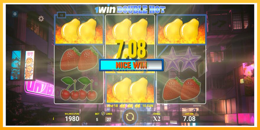 Máquina de jogos 1win Double Hot - chance de ganhar dinheiro, foto 3