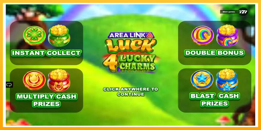 Máquina de jogos Area Link Luck 4 Lucky Charms - chance de ganhar dinheiro, foto 1