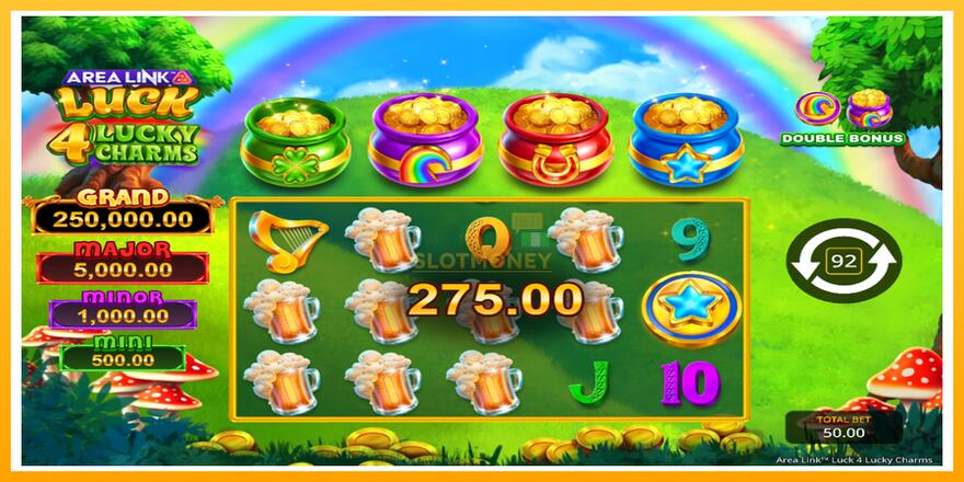 Máquina de jogos Area Link Luck 4 Lucky Charms - chance de ganhar dinheiro, foto 5