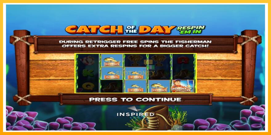 Máquina de jogos Catch of the Day Respin Em In - chance de ganhar dinheiro, foto 4