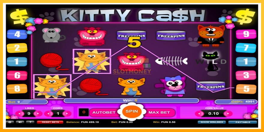 Máquina de jogos Kitty Cash - chance de ganhar dinheiro, foto 3