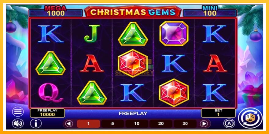 Máquina de jogos Christmas Gems Hold & Win - chance de ganhar dinheiro, foto 2