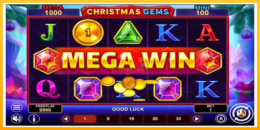 Máquina de jogos Christmas Gems Hold & Win - chance de ganhar dinheiro, foto 3