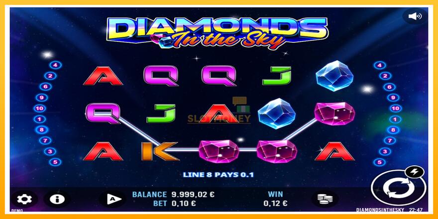 Máquina de jogos Diamonds In The Sky - chance de ganhar dinheiro, foto 2