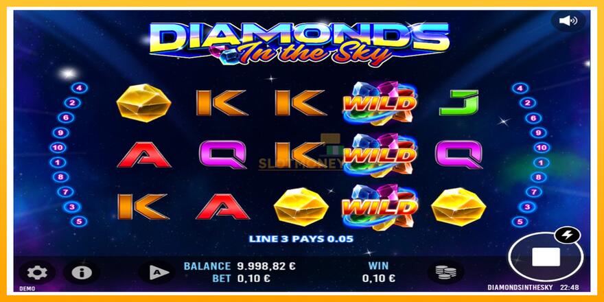 Máquina de jogos Diamonds In The Sky - chance de ganhar dinheiro, foto 3