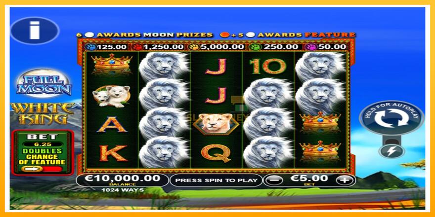 Máquina de jogos Full Moon: White King PowerPlay Jackpot - chance de ganhar dinheiro, foto 1