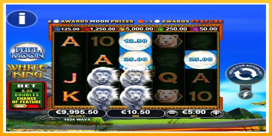 Máquina de jogos Full Moon: White King PowerPlay Jackpot - chance de ganhar dinheiro, foto 2