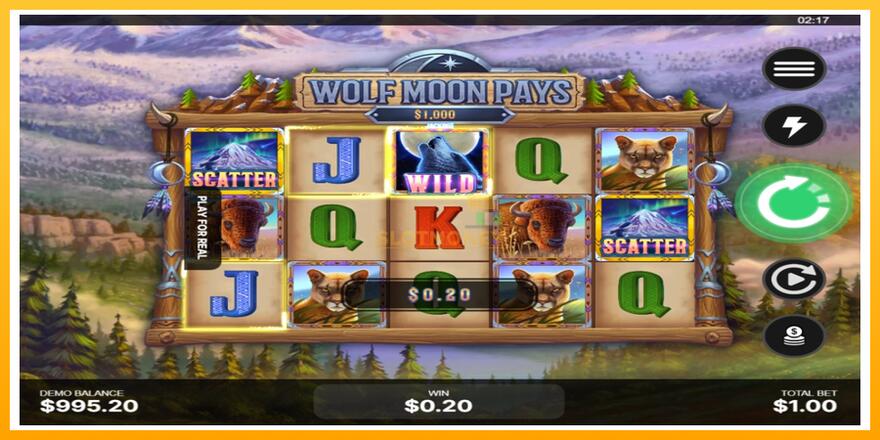 Máquina de jogos Wolf Moon Pays - chance de ganhar dinheiro, foto 3