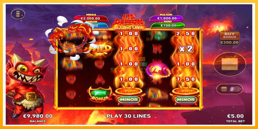 Máquina de jogos Lil Demon Blazing Lava - chance de ganhar dinheiro, foto 2