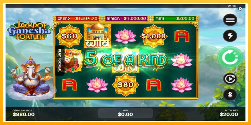 Máquina de jogos Jackpot Ganesha Fortune - chance de ganhar dinheiro, foto 3