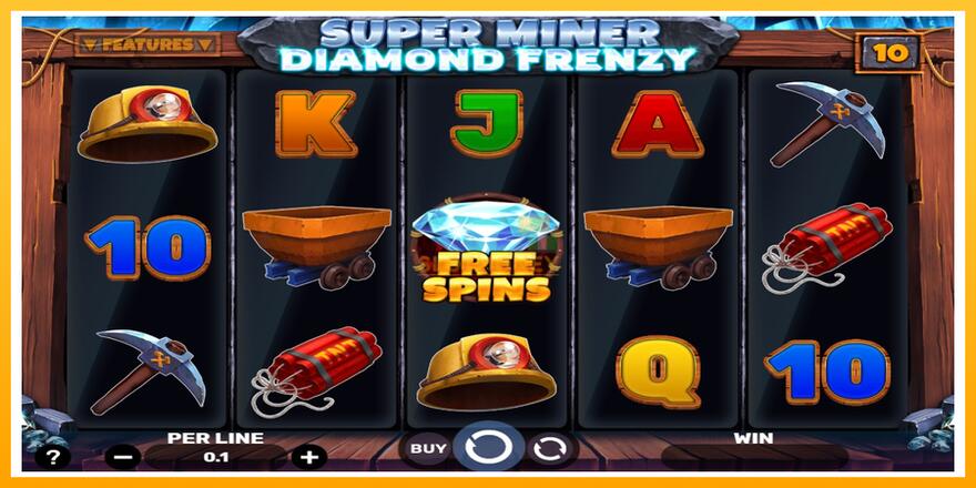 Máquina de jogos Super Miner - Diamond Frenzy - chance de ganhar dinheiro, foto 1