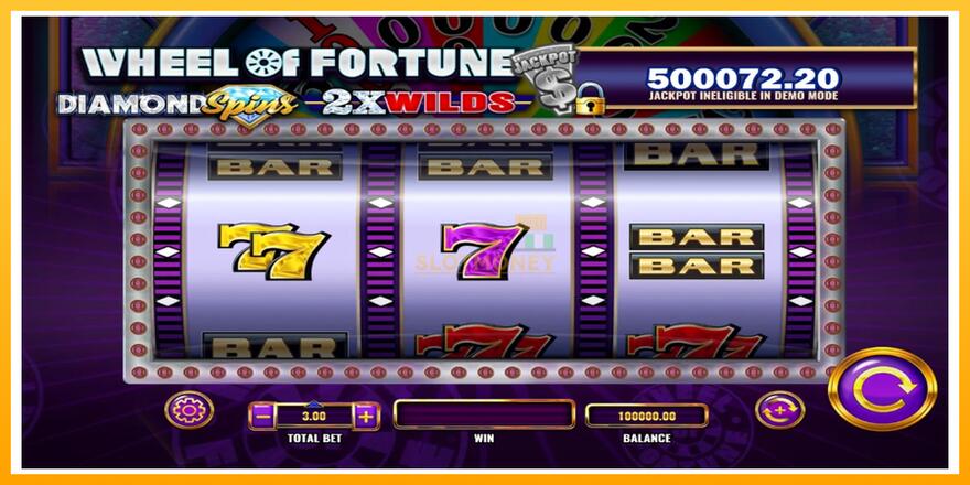 Máquina de jogos Wheel of Fortune Diamond Spins 2x Wilds - chance de ganhar dinheiro, foto 1