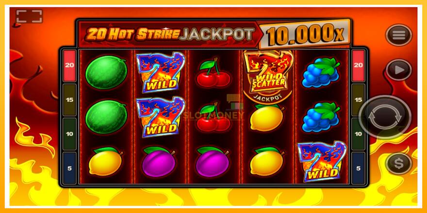 Máquina de jogos 20 Hot Strike Jackpot - chance de ganhar dinheiro, foto 2