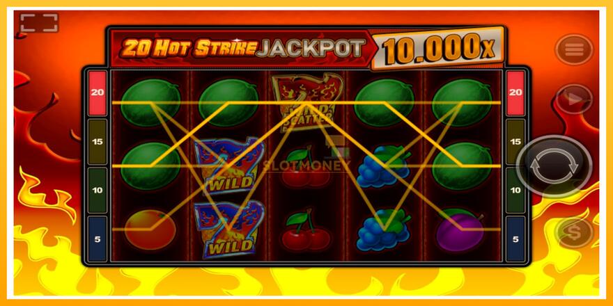 Máquina de jogos 20 Hot Strike Jackpot - chance de ganhar dinheiro, foto 3