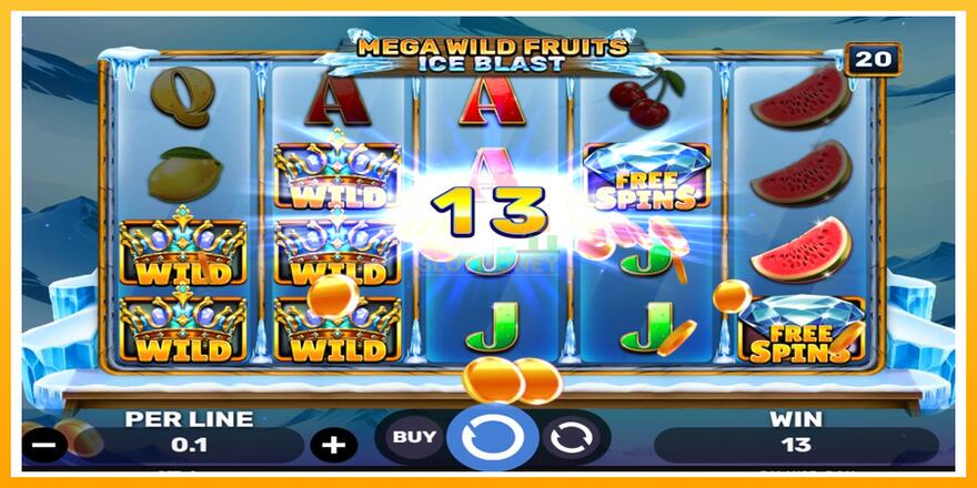 Máquina de jogos Mega Wild Fruits - Ice Blast - chance de ganhar dinheiro, foto 3