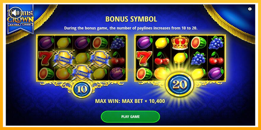 Máquina de jogos Bonus Crown - chance de ganhar dinheiro, foto 1