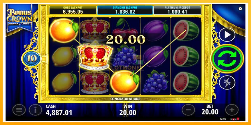 Máquina de jogos Bonus Crown - chance de ganhar dinheiro, foto 3