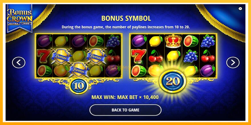 Máquina de jogos Bonus Crown - chance de ganhar dinheiro, foto 6