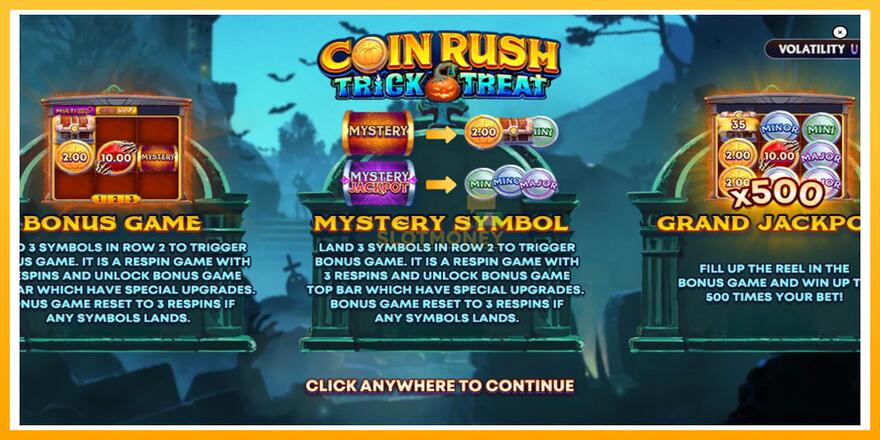 Máquina de jogos Coin Rush: Trick o Treat - chance de ganhar dinheiro, foto 1