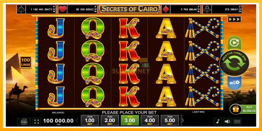 Máquina de jogos Secrets of Cairo - chance de ganhar dinheiro, foto 1