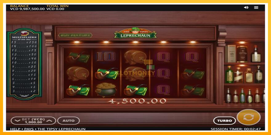 Máquina de jogos The Tipsy Leprechaun - chance de ganhar dinheiro, foto 3