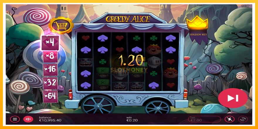 Máquina de jogos Greedy Alice - chance de ganhar dinheiro, foto 3