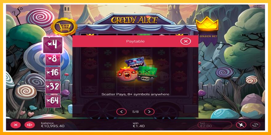 Máquina de jogos Greedy Alice - chance de ganhar dinheiro, foto 4