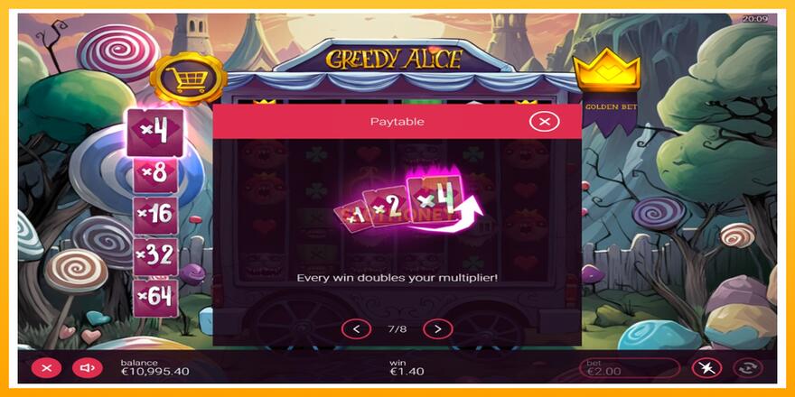 Máquina de jogos Greedy Alice - chance de ganhar dinheiro, foto 6