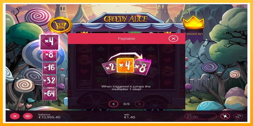 Máquina de jogos Greedy Alice - chance de ganhar dinheiro, foto 7