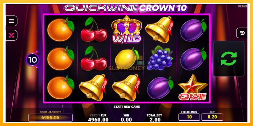 Máquina de jogos Quick Win Crown 10 - chance de ganhar dinheiro, foto 2