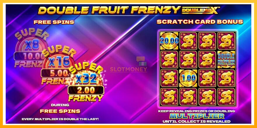 Máquina de jogos Double Fruit Frenzy DoubleMax - chance de ganhar dinheiro, foto 3