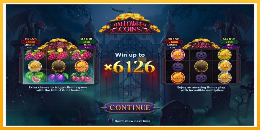 Máquina de jogos Halloween Coins Hold and Spin - chance de ganhar dinheiro, foto 1