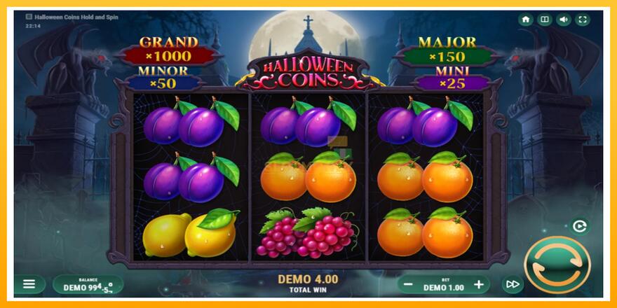 Máquina de jogos Halloween Coins Hold and Spin - chance de ganhar dinheiro, foto 3