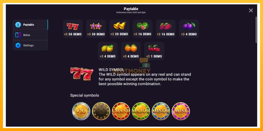 Máquina de jogos Halloween Coins Hold and Spin - chance de ganhar dinheiro, foto 4