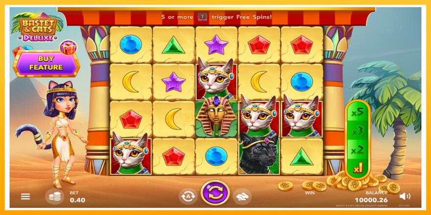 Máquina de jogos Bastet & Cats Deluxe - chance de ganhar dinheiro, foto 2