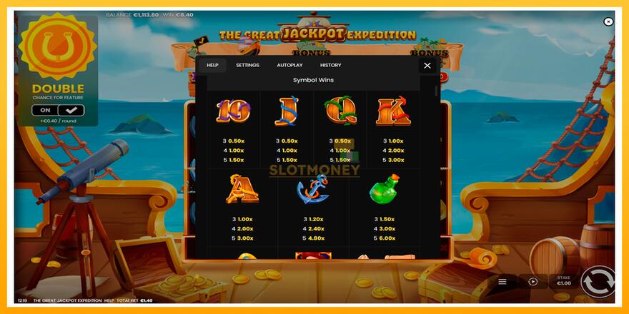 Máquina de jogos The Great Jackpot Expedition - chance de ganhar dinheiro, foto 6