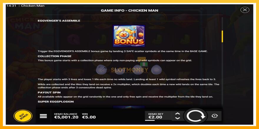 Máquina de jogos Chicken Man - chance de ganhar dinheiro, foto 4