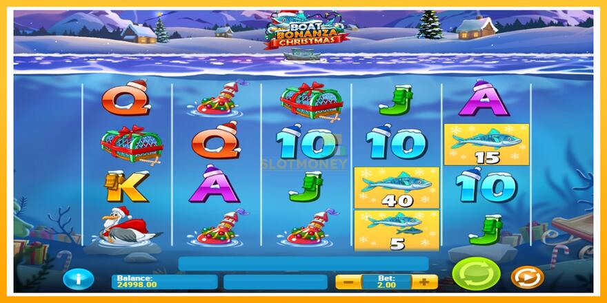 Máquina de jogos Boat Bonanza Christmas - chance de ganhar dinheiro, foto 2