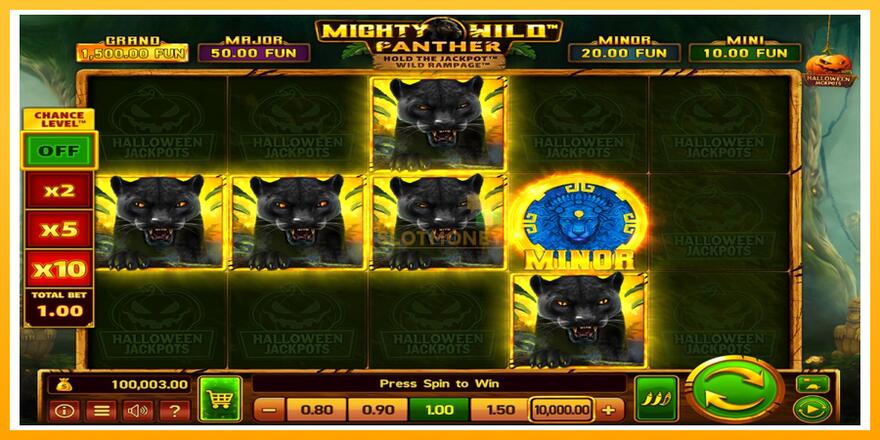 Máquina de jogos Mighty Wild: Panther Grand Gold Edition Halloween Jackpots - chance de ganhar dinheiro, foto 2