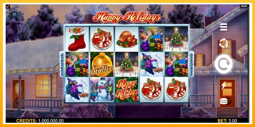 Máquina de jogos Happy Holidays - chance de ganhar dinheiro, foto 1