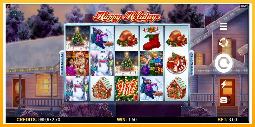 Máquina de jogos Happy Holidays - chance de ganhar dinheiro, foto 4