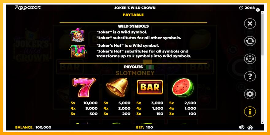 Máquina de jogos Jokers Wild Crown Diamond Treasures - chance de ganhar dinheiro, foto 5