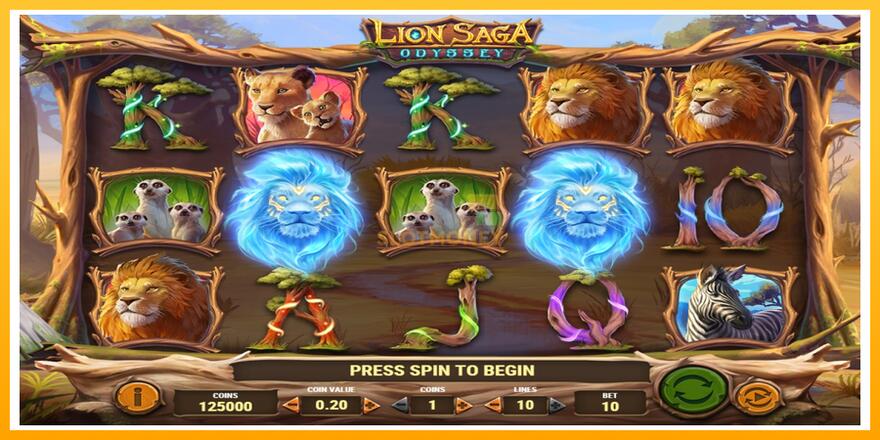 Máquina de jogos Lion Saga Odyssey - chance de ganhar dinheiro, foto 1