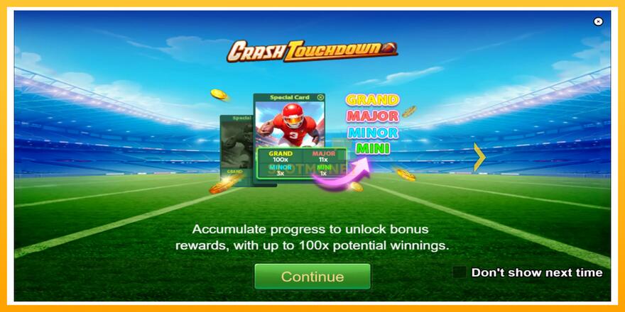 Máquina de jogos Crash Touchdown - chance de ganhar dinheiro, foto 1