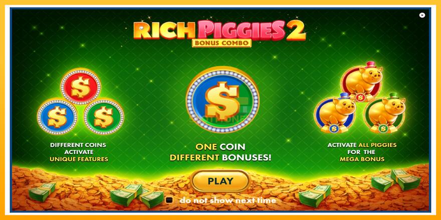 Máquina de jogos Rich Piggies 2: Bonus Combo - chance de ganhar dinheiro, foto 1