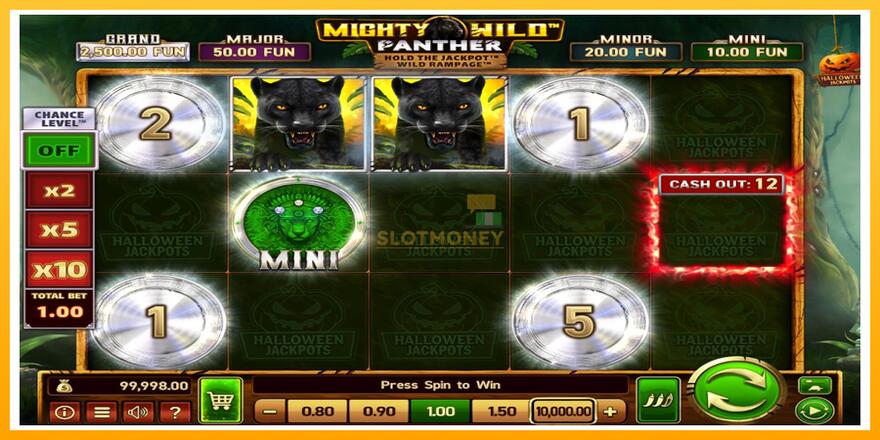 Máquina de jogos Mighty Wild: Panther Grand Platinum Edition Halloween Jackpots - chance de ganhar dinheiro, foto 2